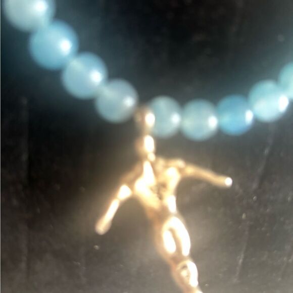 TRIBAL SON GOTHIc pearl beaded NECKLACE FREEDOM SPIRIT man flying charm combo - Picture 4 of 8